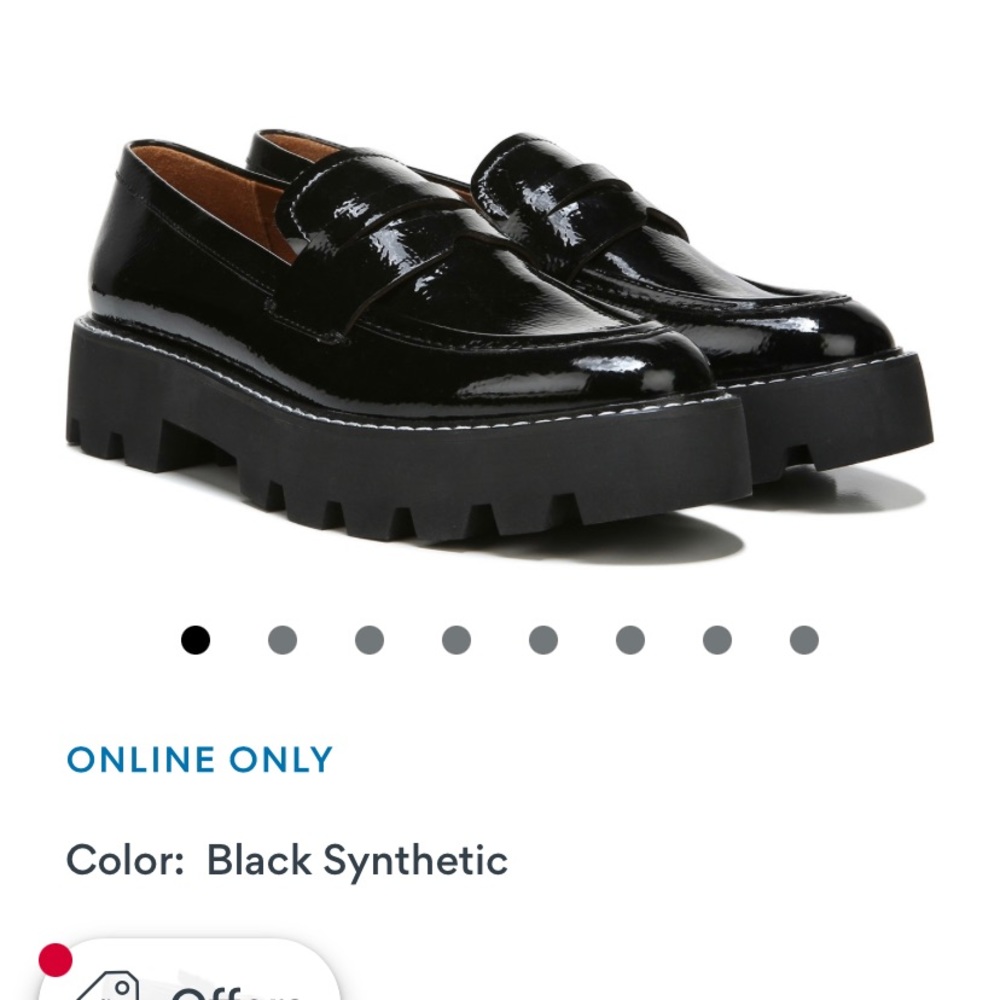 Franco Sarto black loafers